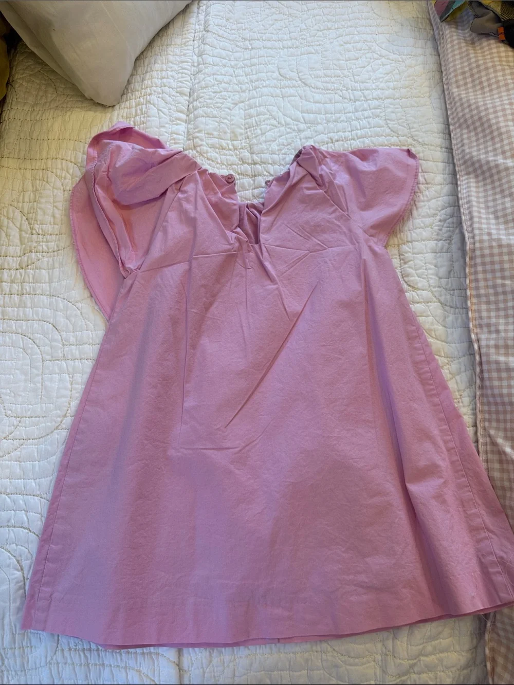 Zara Lilac Pink Ruffle-Shoulder Girls Dress - Picture 2 of 3